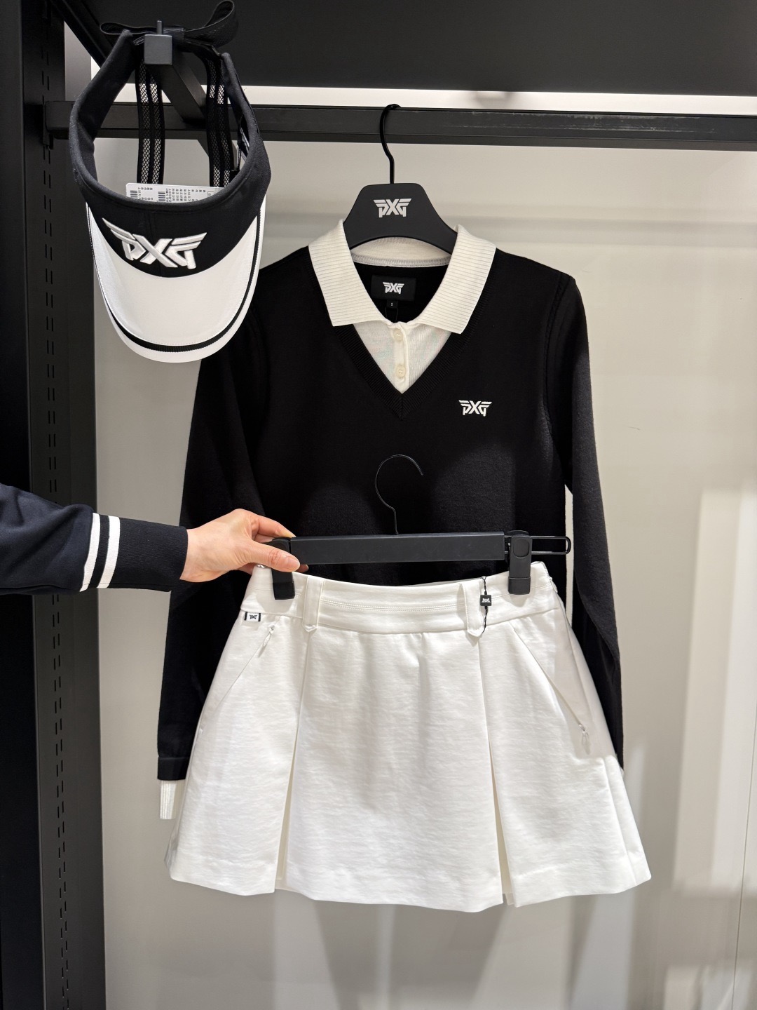 PXG 26 S/S 여성 플리츠 언발 스커트