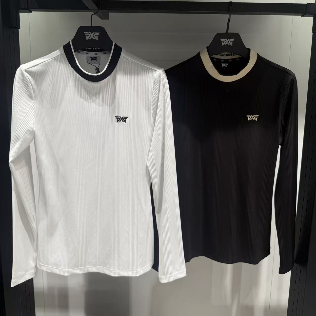 PXG 26 S/S 여성 하프넥 긴팔 티셔츠