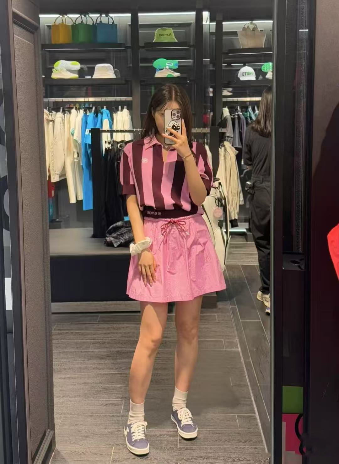 G/FORE 26 S/S 여성 카라 반팔 니트