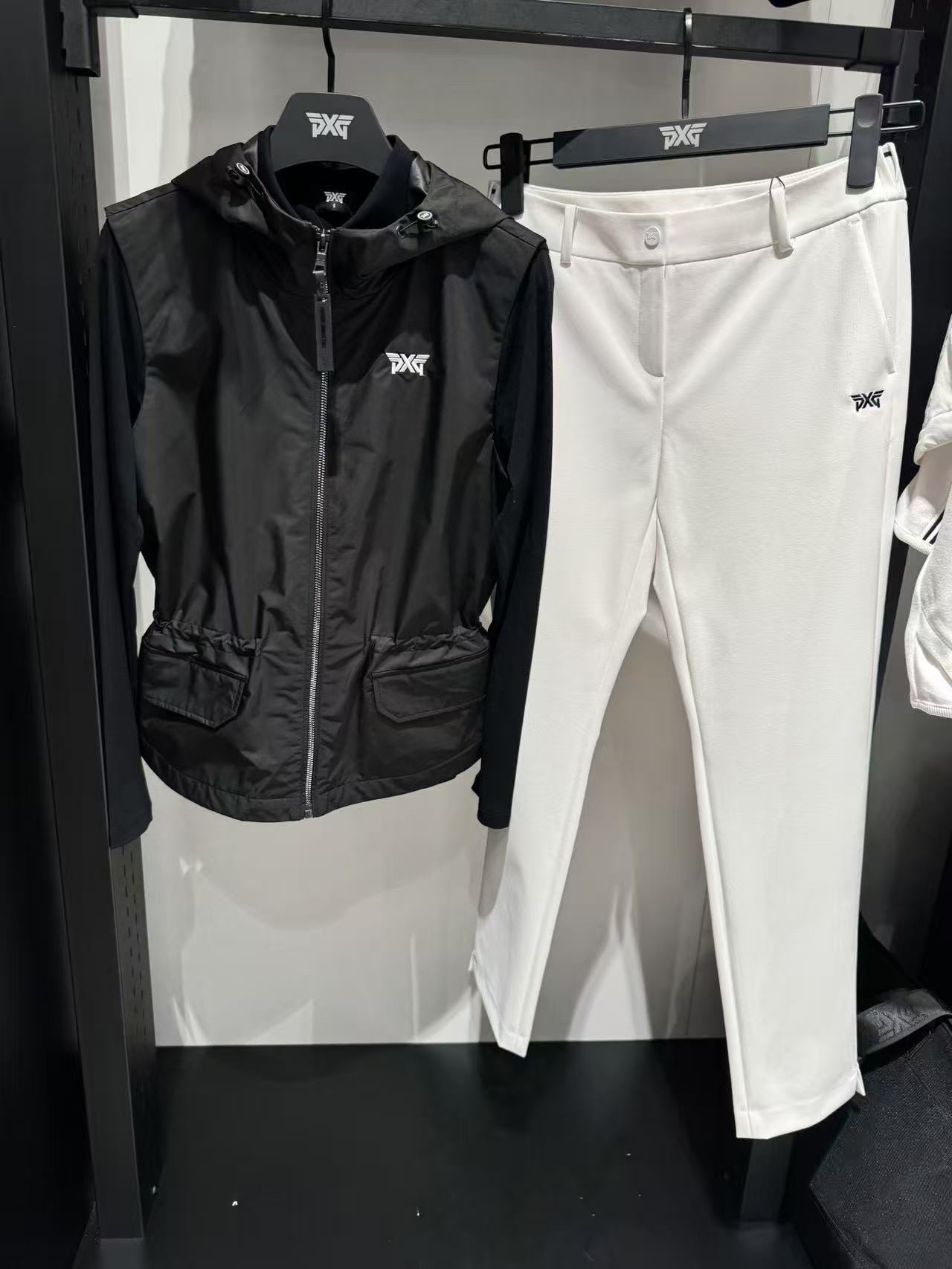 PXG 봄·여름 여성 지퍼 후드 베스트