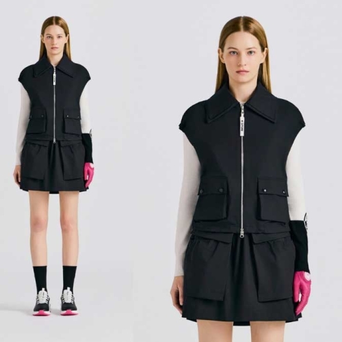 G/FORE 26 S/S 신상 여성 집업 카라 민소매 베스트