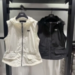 PXG 봄·여름 여성 지퍼 후드 베스트